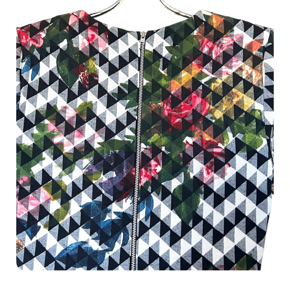 Topshop Blurred Jacquard A-Line Dress Size 2 - Picture 9 of 14